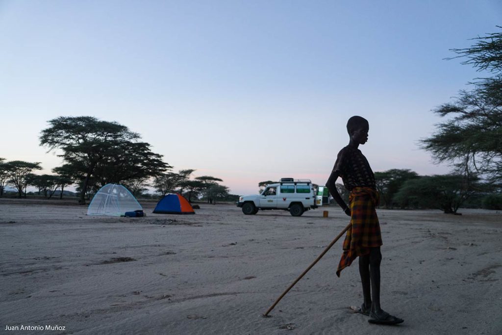Campamento en Turkanaland Kenia
